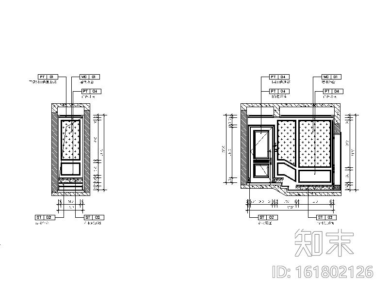 [山东]全套别墅样板房设计CAD施工图cad施工图下载【ID:161802126】