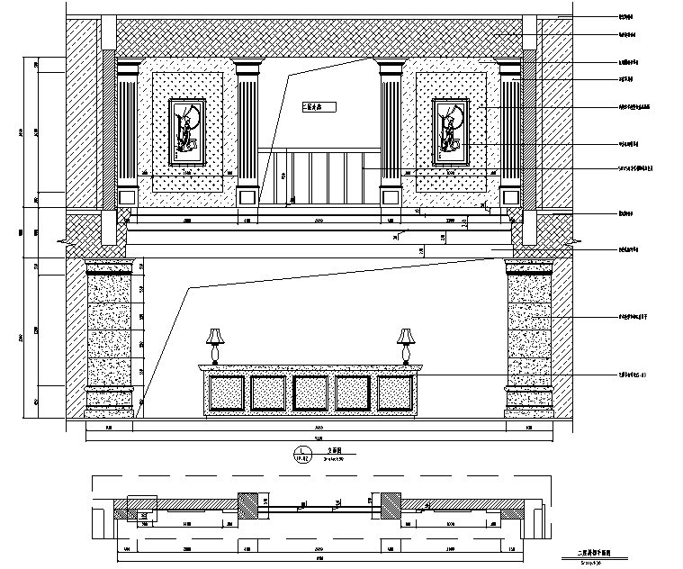 香悦四季城售楼处空间设计施工图（附效果图）cad施工图下载【ID:161716186】