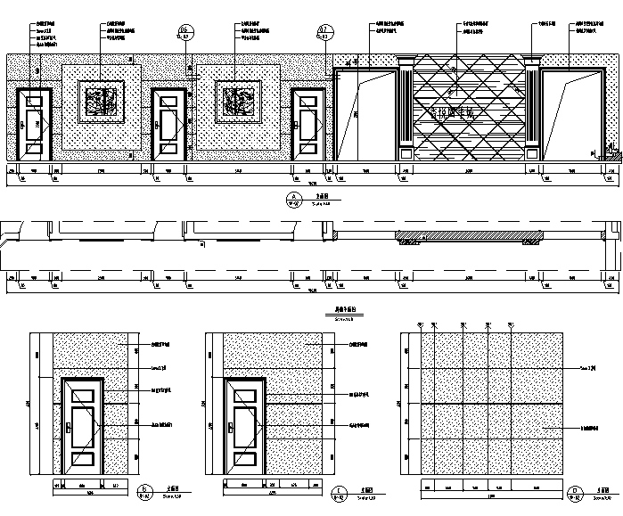 香悦四季城售楼处空间设计施工图（附效果图）cad施工图下载【ID:161716186】