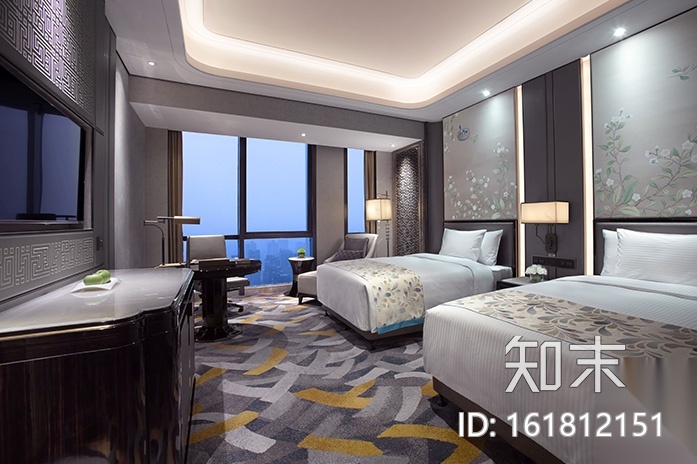 [河南]知名地产文华酒店室内施工图+实景图cad施工图下载【ID:161812151】
