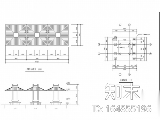 [浙江]城市道路园林景观设计全套施工图cad施工图下载【ID:164855196】