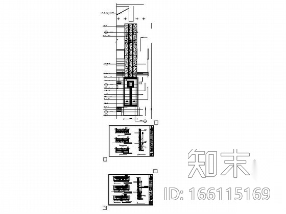 干挂大理石节点详图CAD图块下载施工图下载【ID:166115169】