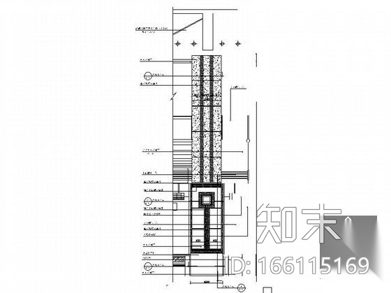 干挂大理石节点详图CAD图块下载施工图下载【ID:166115169】