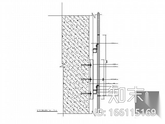 干挂大理石节点详图CAD图块下载施工图下载【ID:166115169】