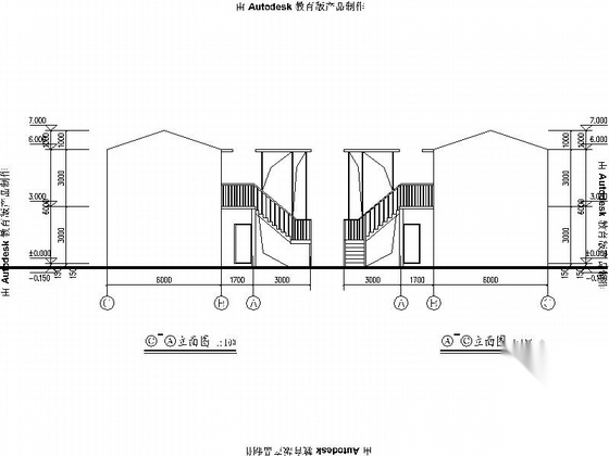 [安徽]二层板房安置区建筑施工图(含公厕cad施工图下载【ID:165750116】