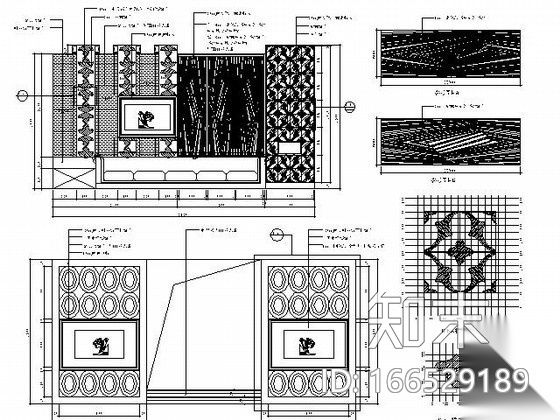 夜总会B型小包间装修图cad施工图下载【ID:166529189】