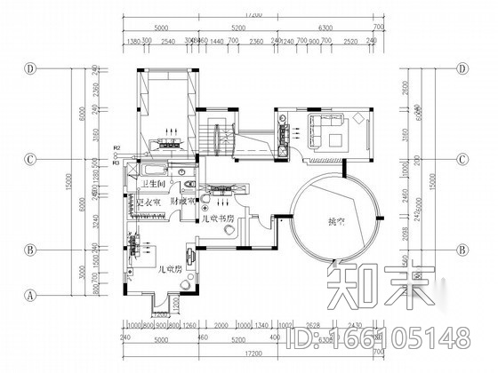 多套小型别墅建筑暖通空调系统设计施工图（风冷模块施工图下载【ID:166105148】