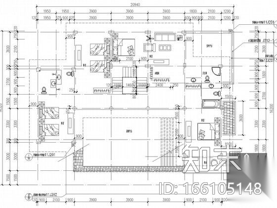 多套小型别墅建筑暖通空调系统设计施工图（风冷模块施工图下载【ID:166105148】