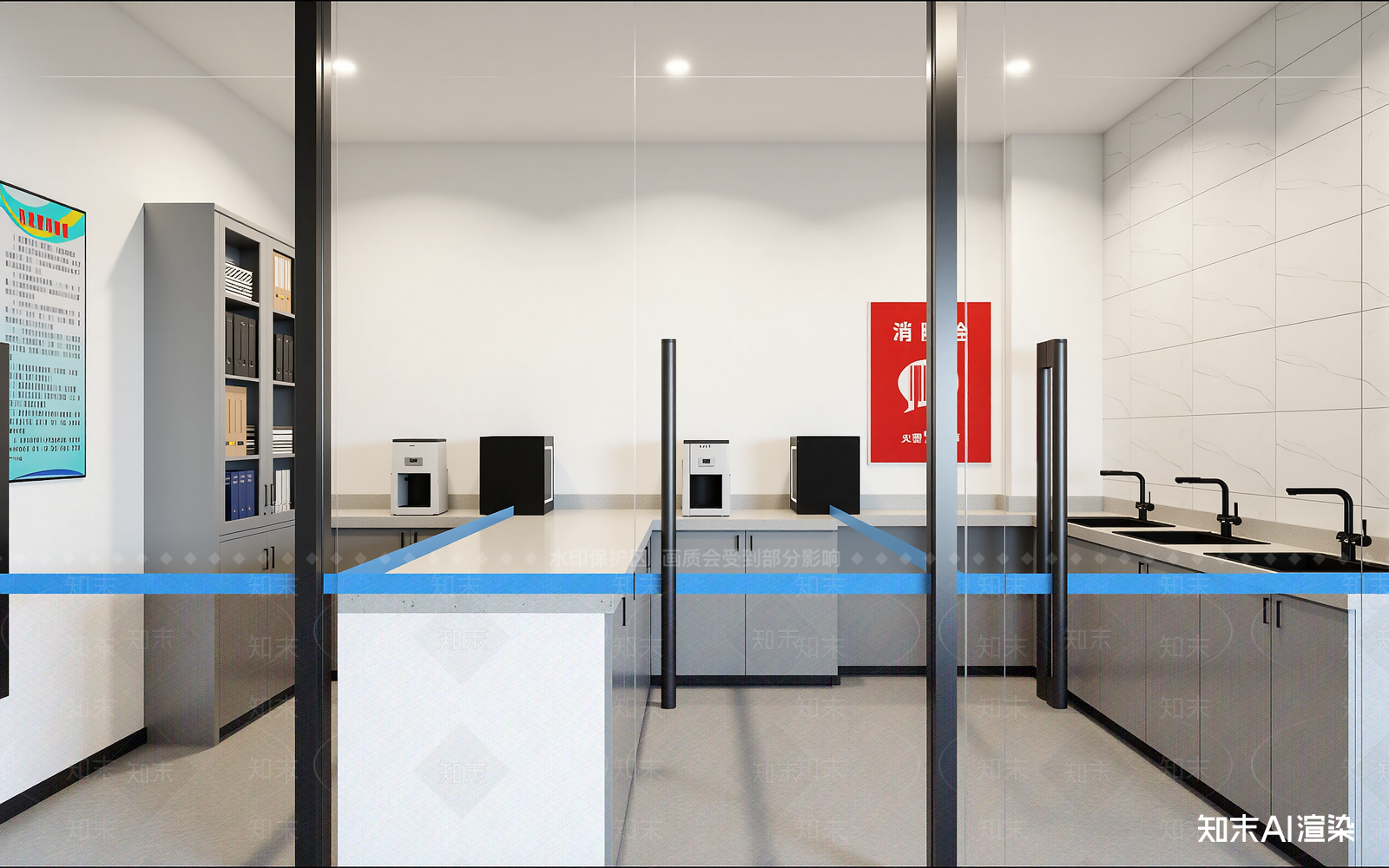 现代茶水间3D模型下载【ID:1213878137】