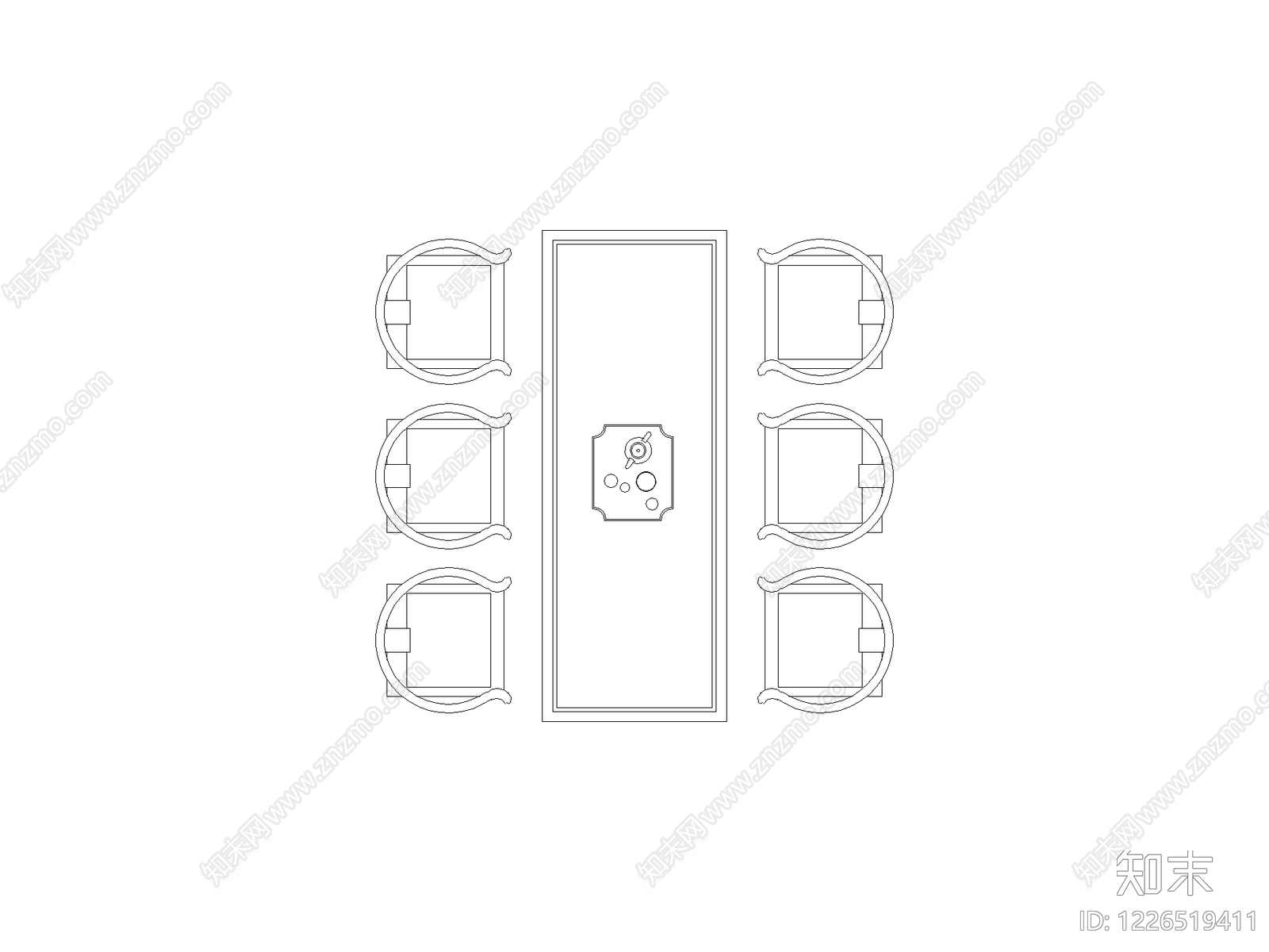 门cad施工图下载【ID:1226519411】