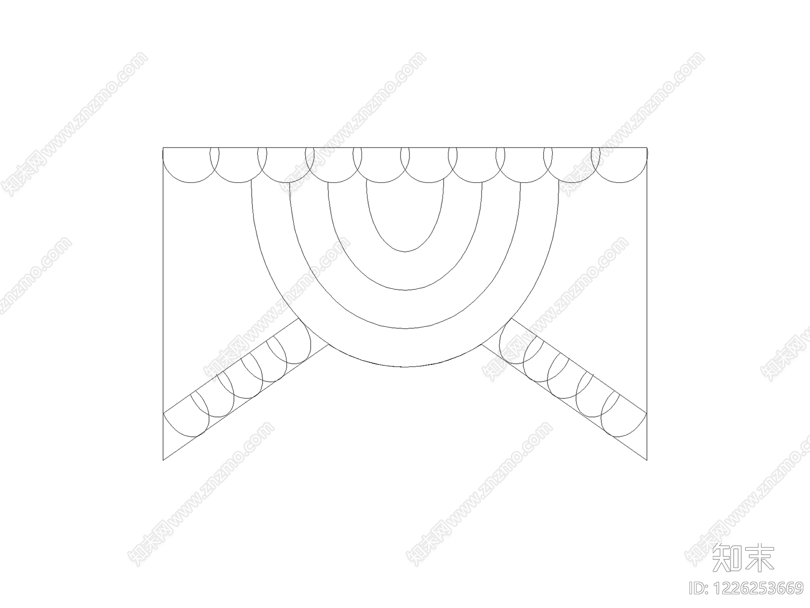 窗帘CAD图纸