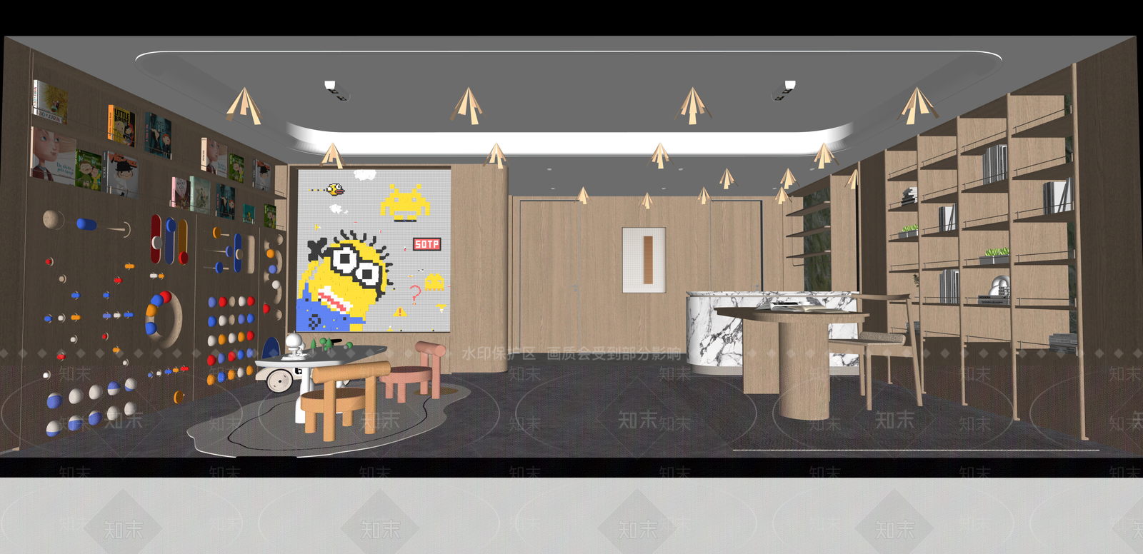 现代儿童活动空间SU模型下载【ID:1215203161】