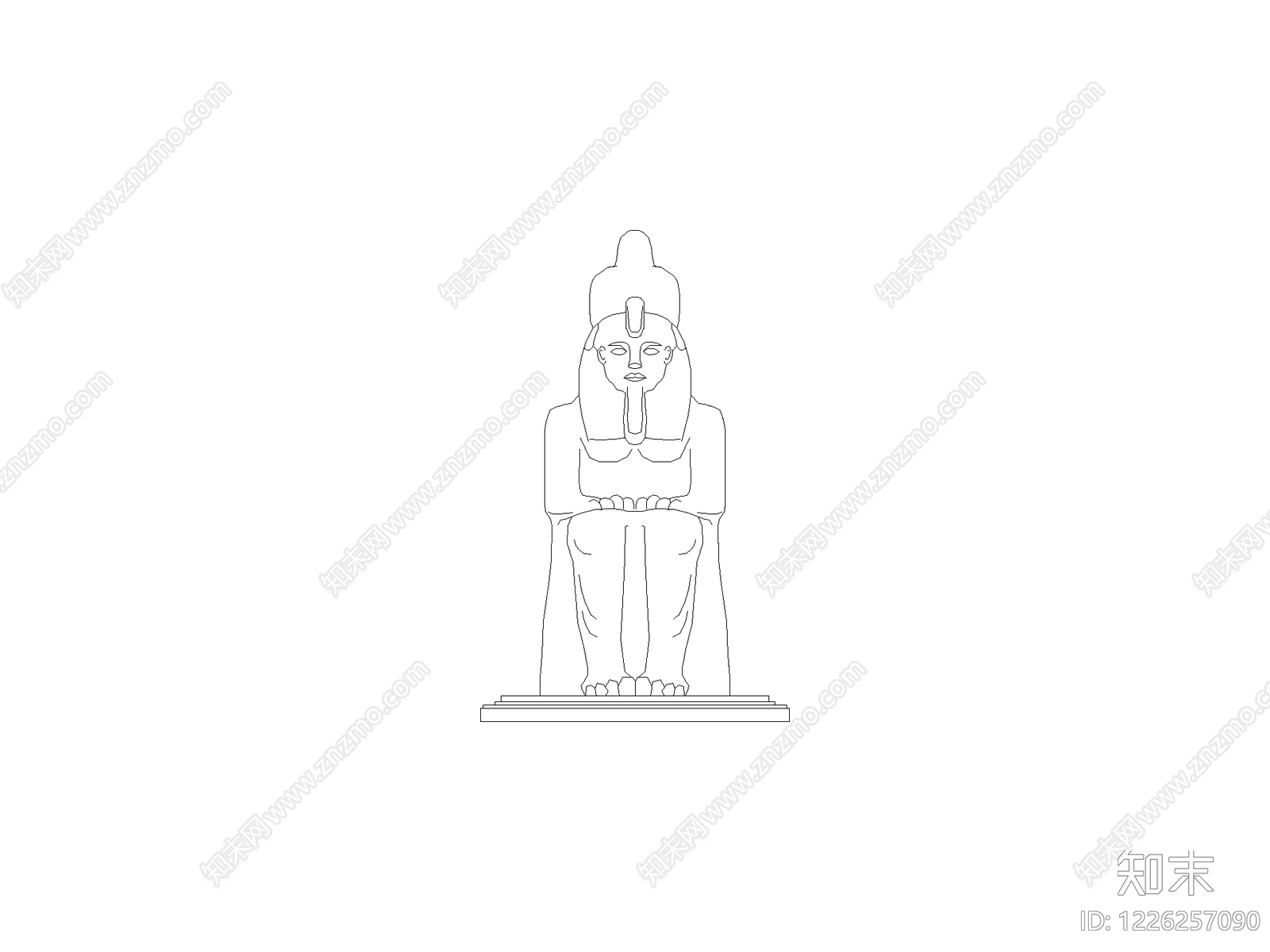 陈设类立面挂画cad施工图下载【ID:1226257090】