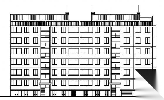 某小区住宅楼3号楼建筑施工图cad施工图下载【ID:149857130】