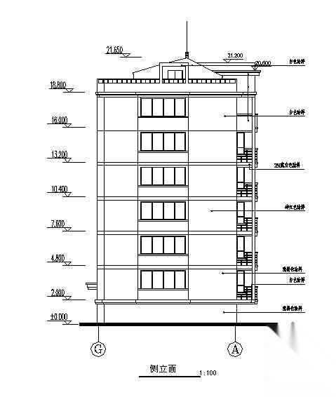 某小区住宅楼3号楼建筑施工图cad施工图下载【ID:149857130】