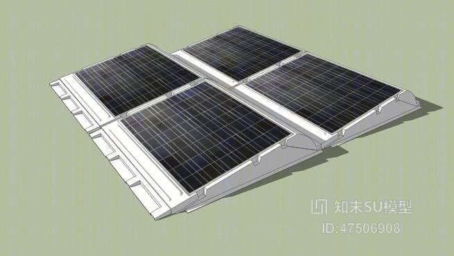 太阳能SU模型下载【ID:418136801】