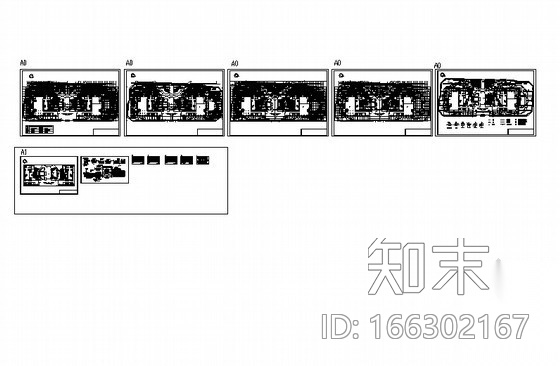 [北京]著名写字楼室外景观施工图cad施工图下载【ID:166302167】