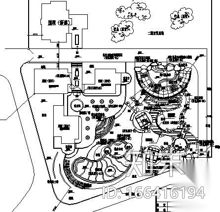 广东某温泉别墅景观施工图施工图下载【ID:166416194】