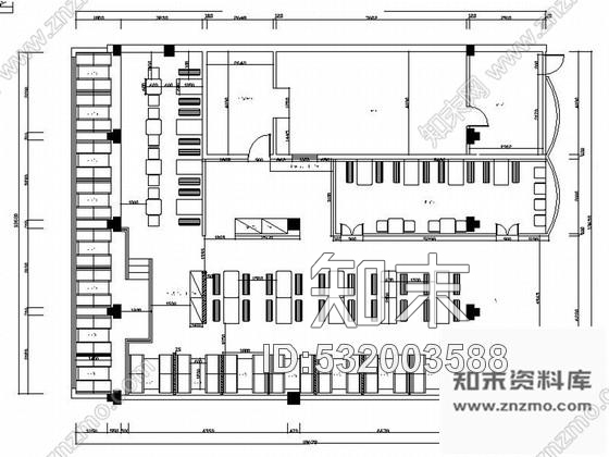 施工图湖南连锁现代风格面馆装饰设计施工图cad施工图下载【ID:532003588】
