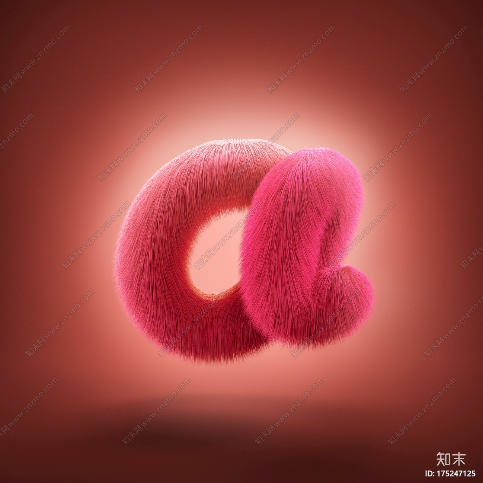 毛绒字母aCG模型下载【ID:175247125】