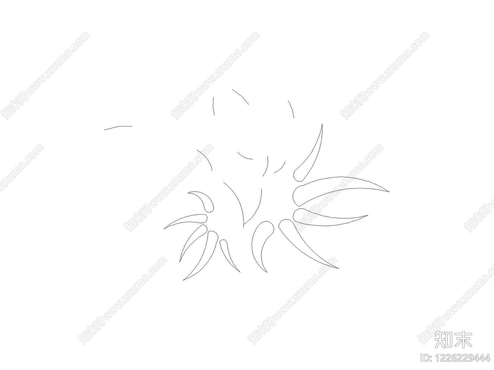现代乔木种植CAD图纸