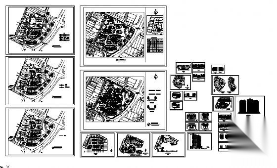 某花园综合住宅区详细规划（带效果图）cad施工图下载【ID:168128182】