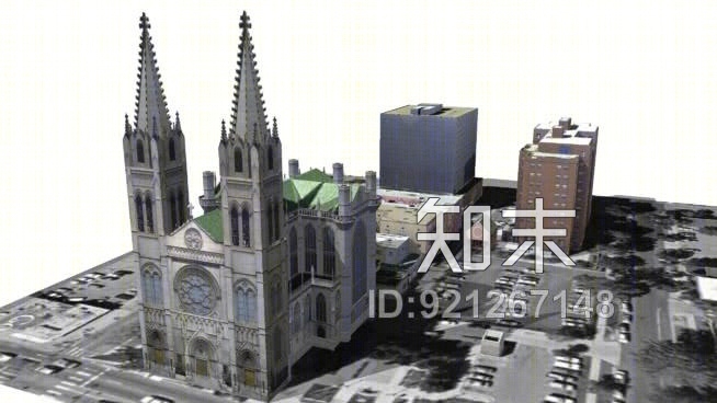 分裂：圣母院圣洁的圣殿SU模型下载【ID:921267148】