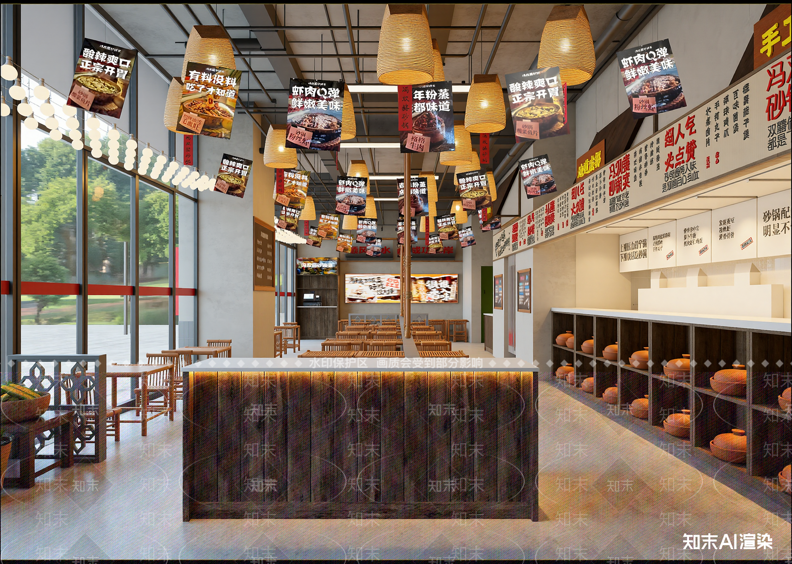 复古火锅店3D模型下载【ID:1214700488】