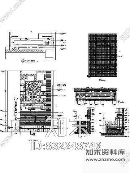 图块/节点大堂水池详图cad施工图下载【ID:832248746】