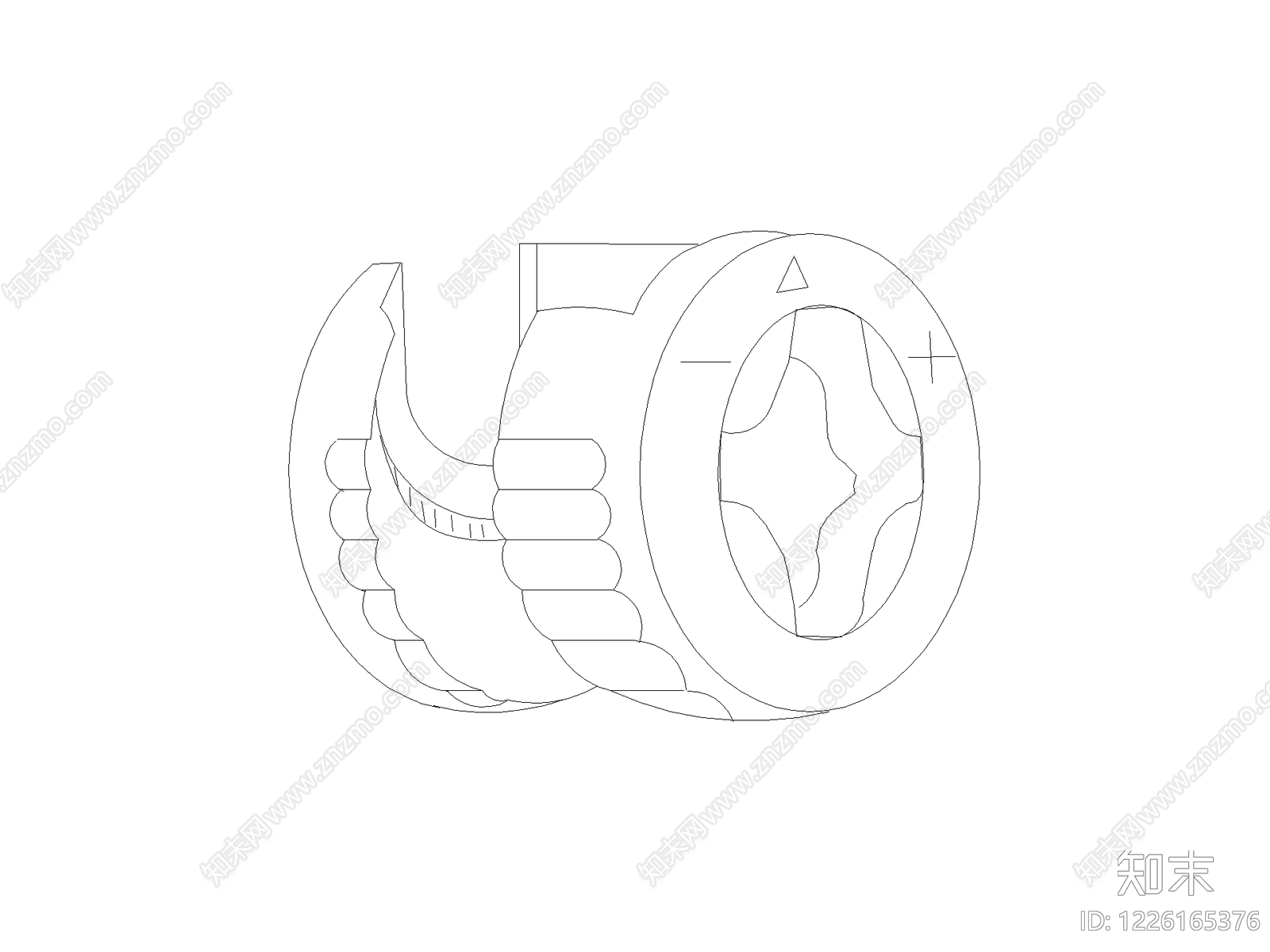 五金管件cad施工图下载【ID:1226165376】