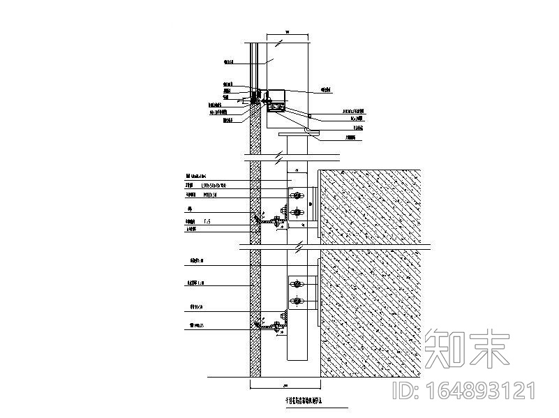 石材幕墙节点图CAD，15张施工图下载【ID:164893121】