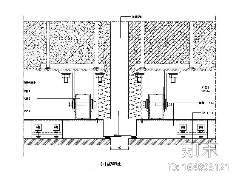 石材幕墙节点图CAD，15张施工图下载【ID:164893121】