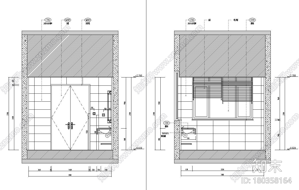 海南三亚现代简约900m²别墅全套施工图+水电cad施工图下载【ID:180358164】