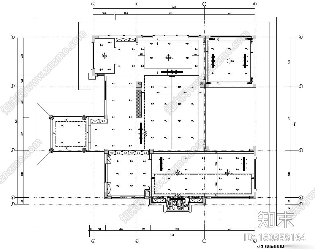 海南三亚现代简约900m²别墅全套施工图+水电cad施工图下载【ID:180358164】