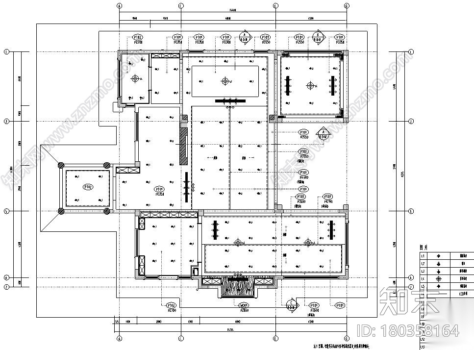 海南三亚现代简约900m²别墅全套施工图+水电cad施工图下载【ID:180358164】