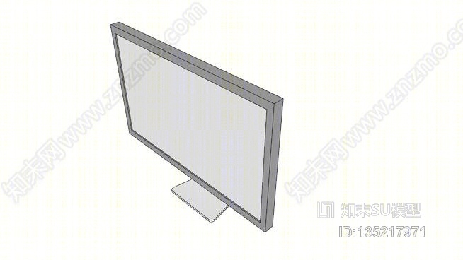 液晶显示器-23inSU模型下载【ID:135217971】