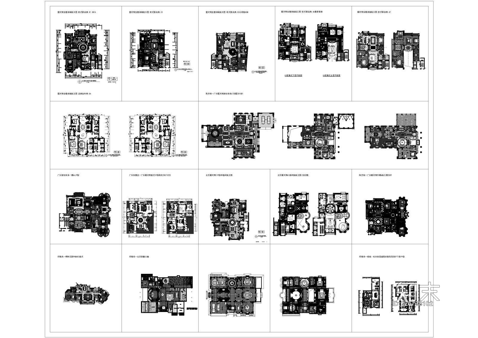 别墅施工图下载【ID:226738102】