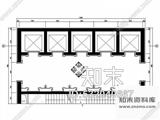 施工图昆山五星级商务酒店电梯厅装修施工图含效果施工图下载【ID:532040667】