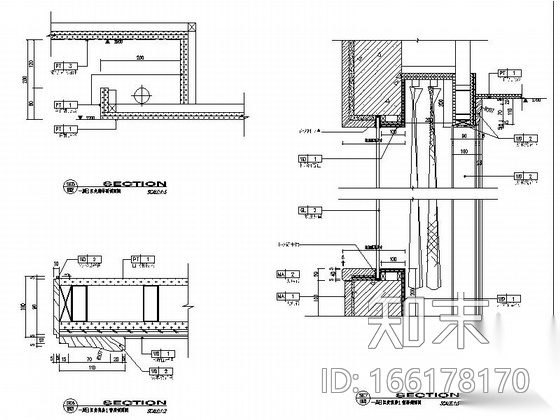 [成都]豪华会所包厢室内装修施工图cad施工图下载【ID:166178170】