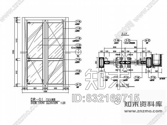 图块/节点广东某酒坊主入口门详图cad施工图下载【ID:832169715】