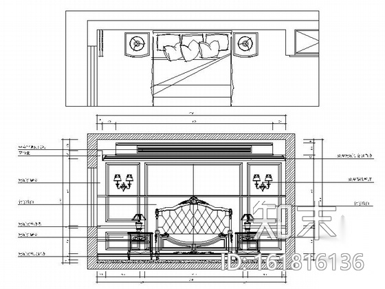 [南京]奢华大气美式风格金粉世家联排别墅设计竣工图（含...cad施工图下载【ID:161816136】