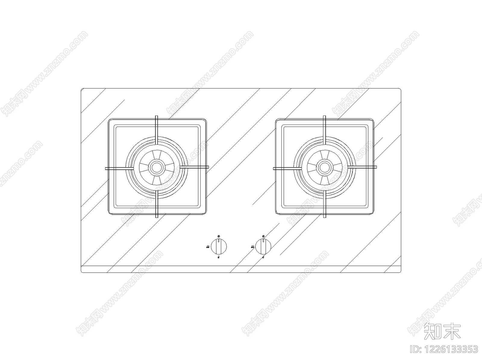 厨房设施cad施工图下载【ID:1226133353】