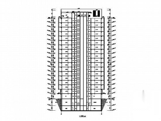 某十八层商住楼建筑施工图cad施工图下载【ID:168324185】