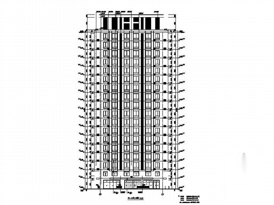 某十八层商住楼建筑施工图cad施工图下载【ID:168324185】