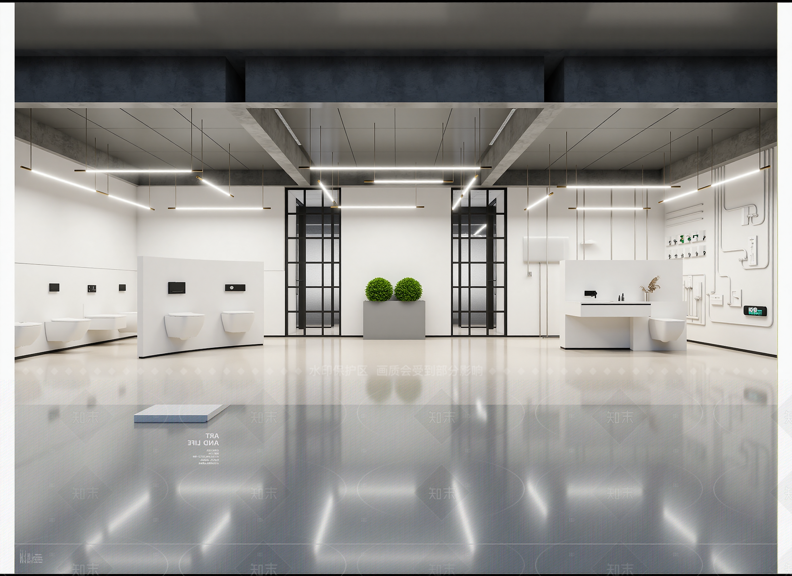 现代卫浴展厅3D模型下载【ID:1214922052】