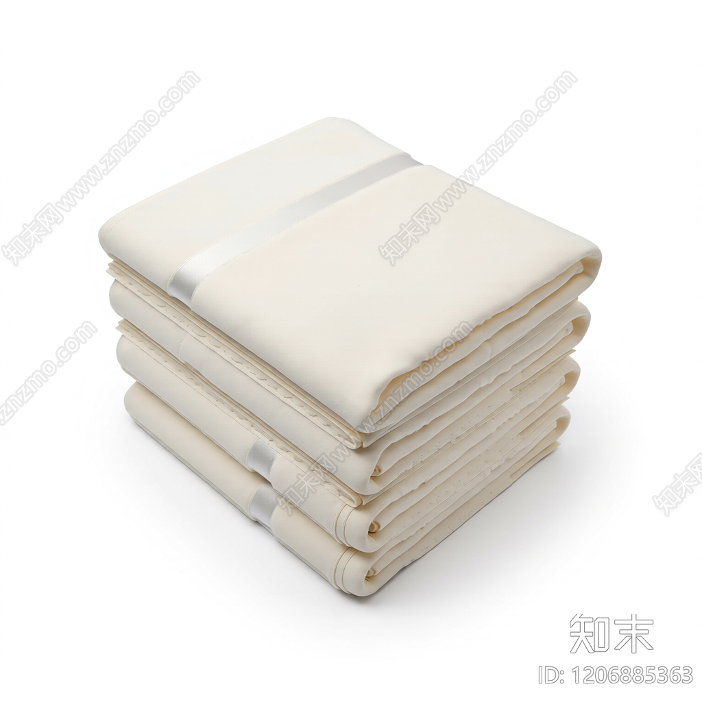 叠放毛巾堆3D模型下载【ID:1206885363】