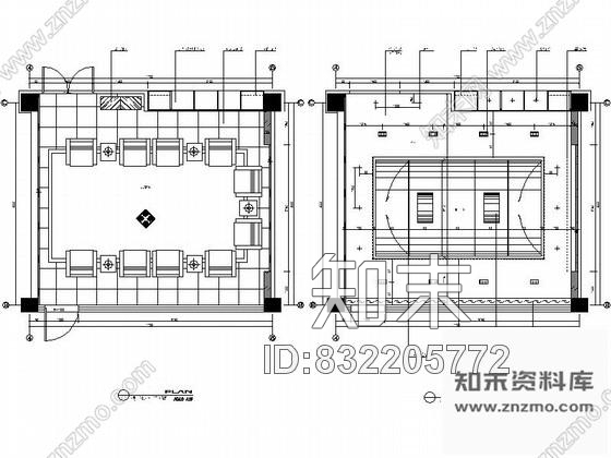 图块/节点贵宾接待室立面图施工图下载【ID:832205772】