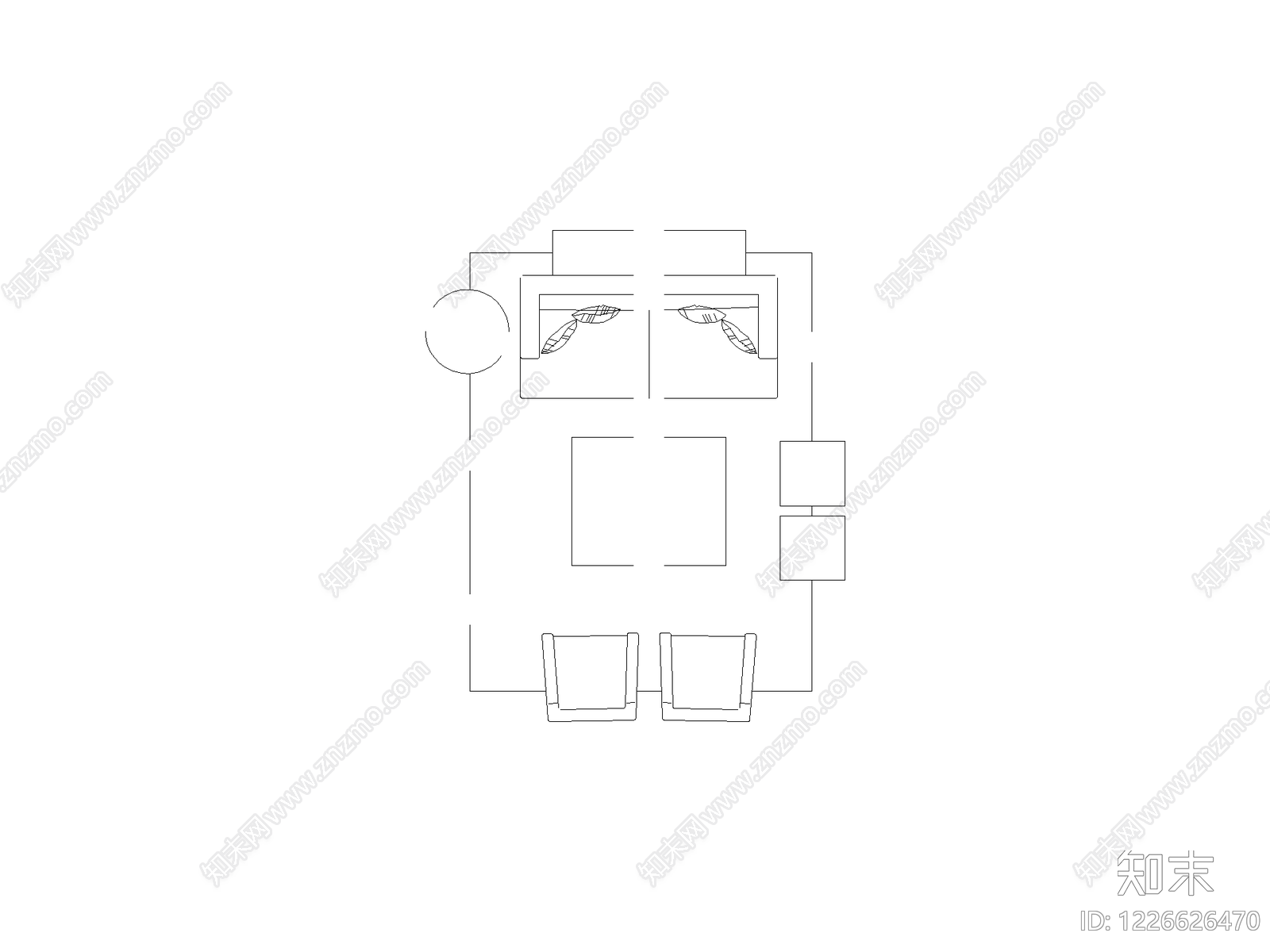 现代,意式沙发CAD图纸