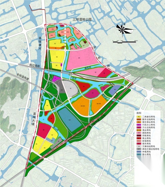 [浙江]国际生态医疗养生健康特色小镇景观设计方案cad施工图下载【ID:161024190】