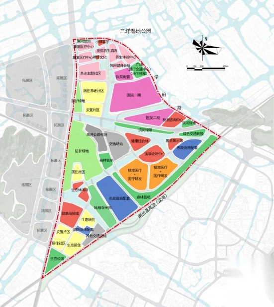 [浙江]国际生态医疗养生健康特色小镇景观设计方案cad施工图下载【ID:161024190】